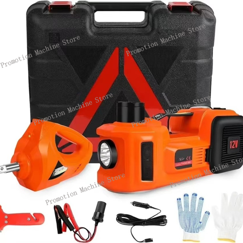 Power Tools Orange - แม่แรงยกรถไฮดรอลิกไฟฟ้า YYHC ชุดแม่แรงยกไฟฟ้าสำหรับรถยนต์ 12 โวลต์ สีส้ม
