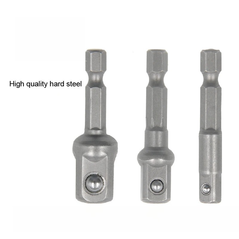 Power Tools Plumbing - ชุดอุปกรณ์เสริมเครื่องมือไฟฟ้า 3 ชิ้น: อะแดปเตอร์ซ็อกเก็ต 1/4 3/8