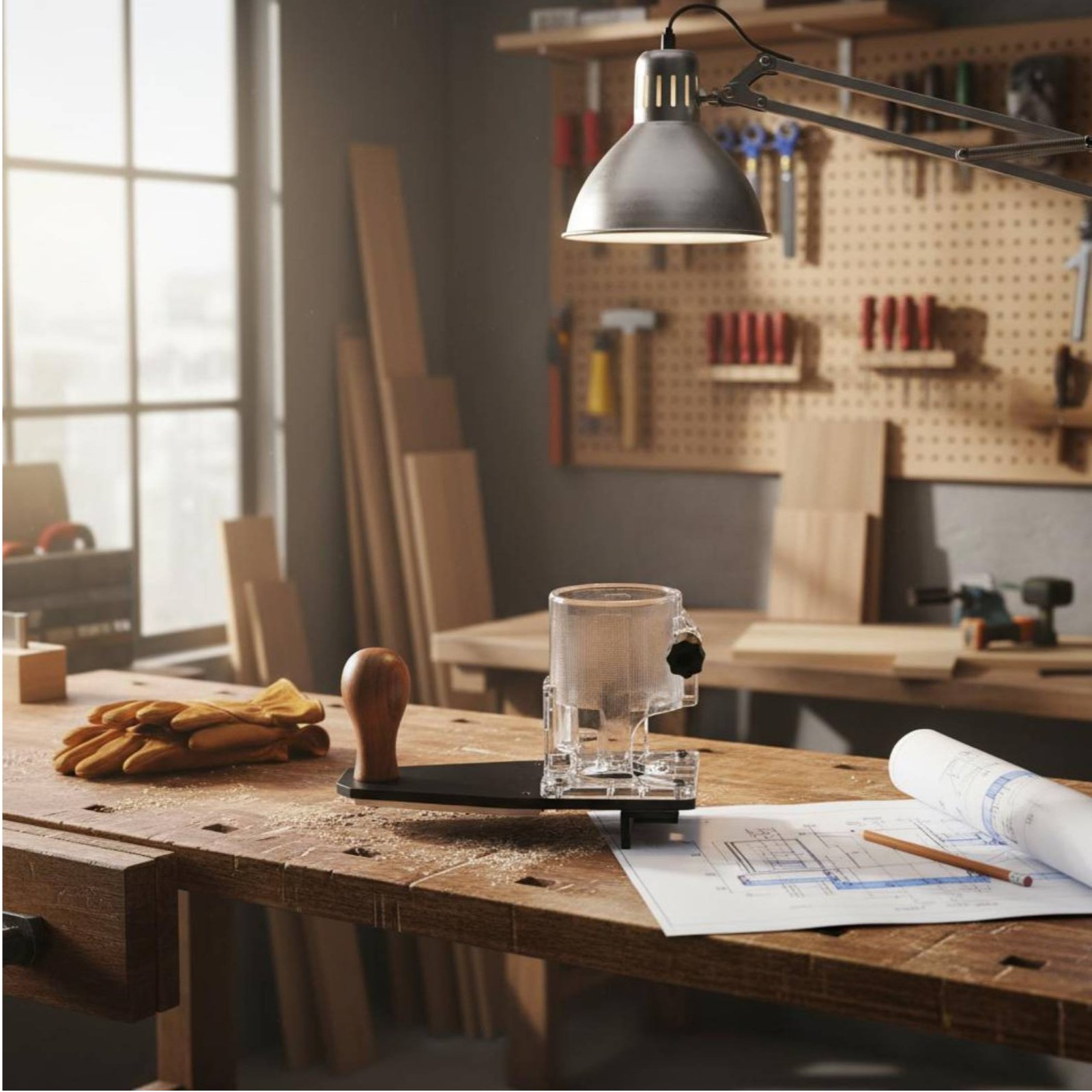 Power Tools For Construction - ฐานตัดแต่งขอบ ทนทาน ใช้งานได้ยาวนาน อุปกรณ์เสริมเครื่องมือไฟฟ้าสำหรับงานตัดแต่งขอบ ติดตั้งง่ายสำหรับช่างไม้