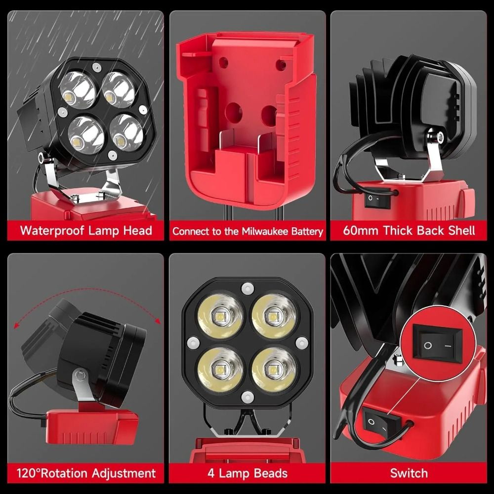 ไฟส่องสว่างสำหรับงานก่อสร้าง 6 - Power Tools For Construction บทวิจารณ์และราคา