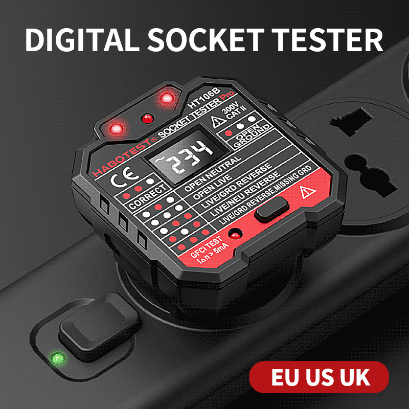 HT106 เครื่องทดสอบซ็อกเก็ตดิจิ - Power Tools Uk Review บทวิจารณ์และราคา
