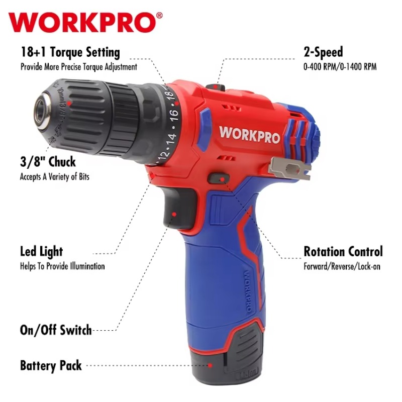 สว่านไร้สาย 12V 10 มม. เครื่อง - Power Tools Cordless บทวิจารณ์และราคา