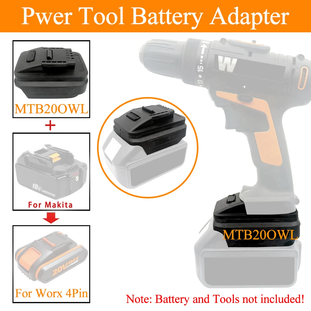 อะแดปเตอร์แบตเตอรี่ลิเธียมไอออ - Power Tools Orange บทวิจารณ์และราคา