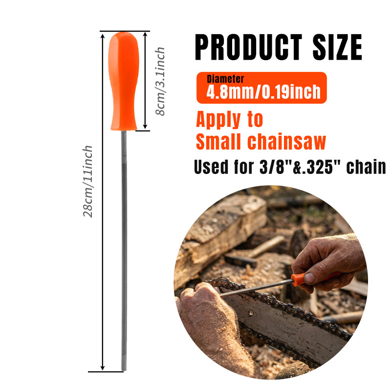 ตะไบลับโซ่เลื่อยหกเหลี่ยม ขนาด - Power Tools Orange บทวิจารณ์และราคา