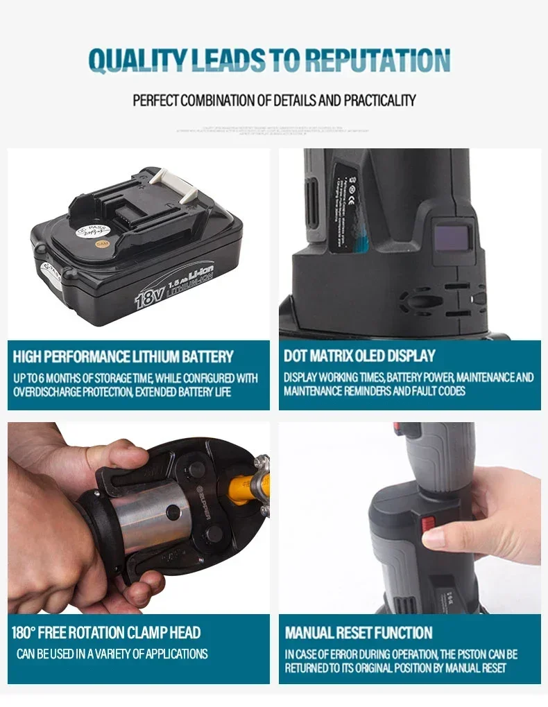 เครื่องมืออัดท่อทองแดงไฮดรอลิก - Power Tools Plumbing บทวิจารณ์และราคา