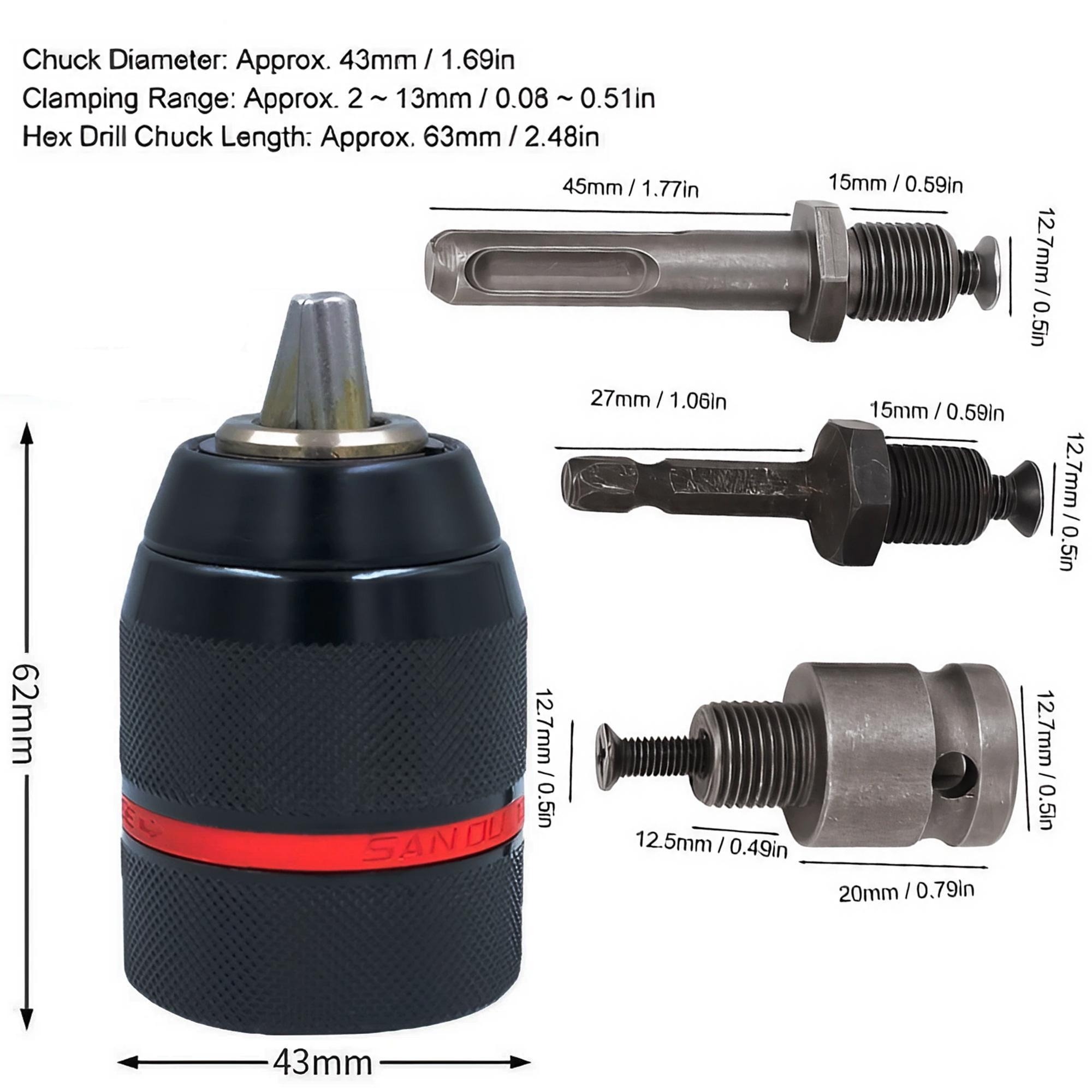 หัวจับดอกสว่านแบบไม่ใช้กุญแจ ห - Power Tools For Construction บทวิจารณ์และราคา