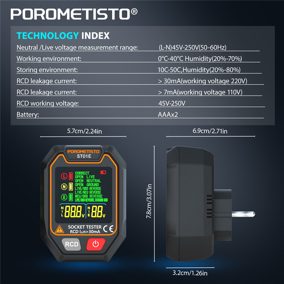 POROMETISTO ST01 เครื่องทดสอบซ - Power Tools Uk Review บทวิจารณ์และราคา