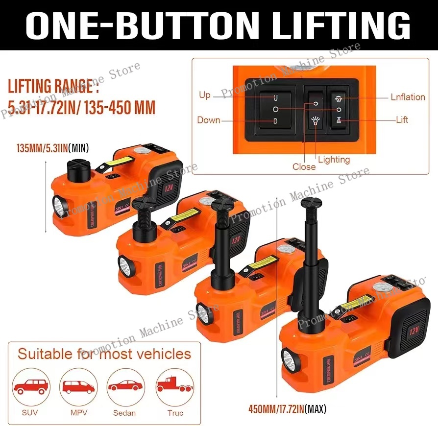 แม่แรงยกรถไฮดรอลิกไฟฟ้า YYHC ช - Power Tools Orange บทวิจารณ์และราคา