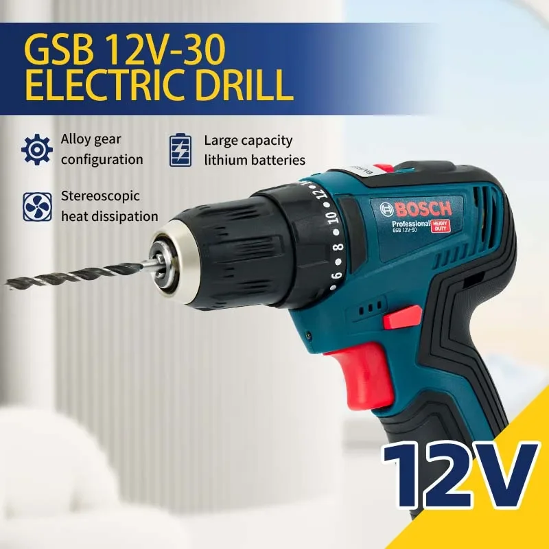 Bosch-GSB 12V-30 สว่านไฟฟ้าแบบ - Power Tools Cordless บทวิจารณ์และราคา