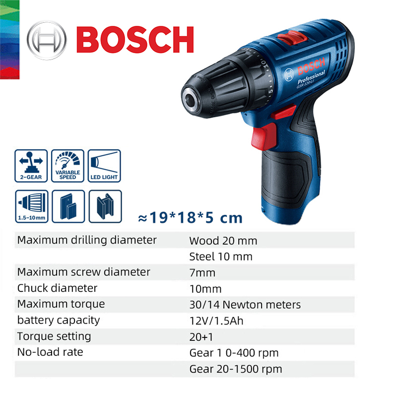 บ๊อช GSR 120-LI สว่านไฟฟ้าลิเธ - Power Tools Cordless บทวิจารณ์และราคา
