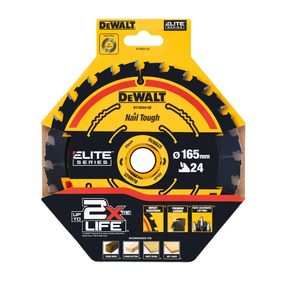 DEWALT DT10624-QZ 1/3 ชิ้น 24T - Power Tools For Construction บทวิจารณ์และราคา