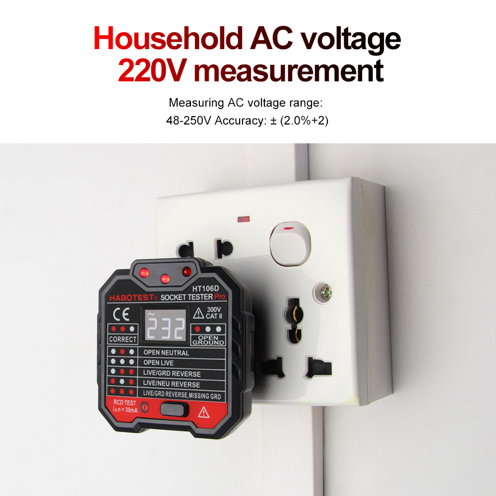 เครื่องทดสอบเต้ารับดิจิตอล HAB - Power Tools Uk Review บทวิจารณ์และราคา